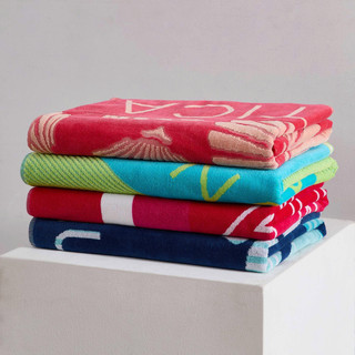 Thumbnail 5: Nautica Nautica 2 Pc. Tilted Logo Jacquard Beach Towel 