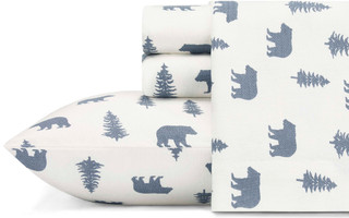 Thumbnail 3: Eddie Bauer Eddie Bauer Bears & Trees Flannel Sheet Set 
