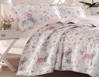 Thumbnail 7: Laura Ashley Laura Ashley Breezy Floral Quilt Set 
