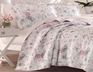 Thumbnail 8: Laura Ashley Laura Ashley Breezy Floral Quilt Set 