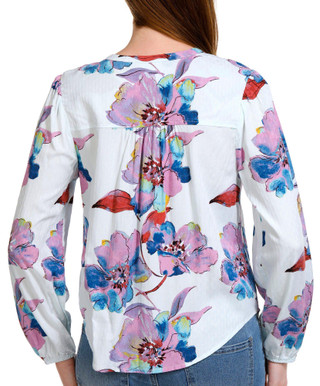 Thumbnail 2: Zac & Rachel Zac and Rachel Petite Floral Buttoned Long Sleeve Top 