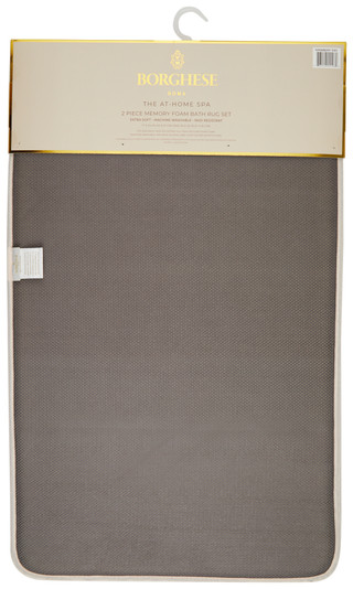 Thumbnail 2: Borghese Borghese 2 Pc Memory Foam Bath Rug Set 