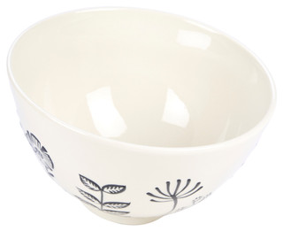 Thumbnail 1: Creative Coop Creative Coop Embossed Floral Serving Bowl 