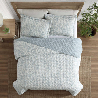 Thumbnail 12: Laura Ashley Laura Ashley Amberly Seersucker Quilt Set 