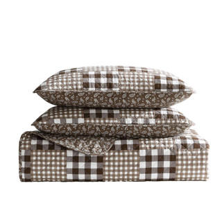 Thumbnail 39: Eddie Bauer Eddie Bauer Gingham Patchwork Quilt & Sham Set 