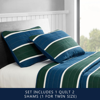 Thumbnail 1: Nautica Nautica Knots Cover Reversible Quilt & Sham Set 