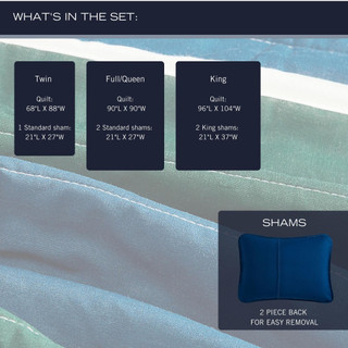 Thumbnail 13: Nautica Nautica Knots Cover Reversible Quilt & Sham Set 