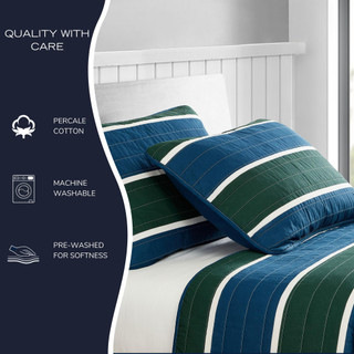 Thumbnail 15: Nautica Nautica Knots Cover Reversible Quilt & Sham Set 