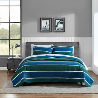 Thumbnail 18: Nautica Nautica Knots Cover Reversible Quilt & Sham Set 