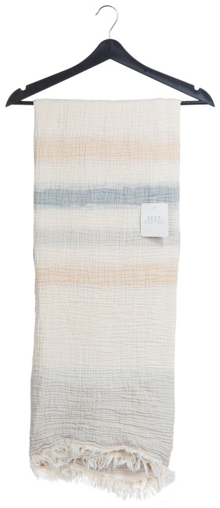 Thumbnail 1: Zest Kitchen + Home Zest Kitchen + Home 50x70 Golfe Striped Throw Blanket 