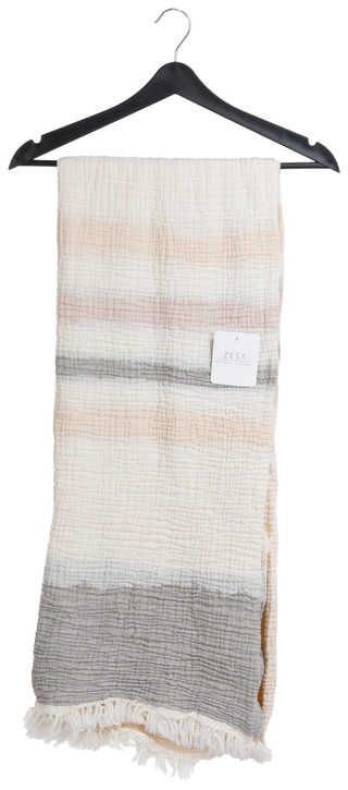 Thumbnail 1: Zest Kitchen + Home Zest Kitchen + Home 50x70 Golfe Striped Throw Blanket 