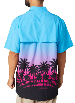 Thumbnail 2: REEL LEGENDS Reel Legends Mens Airflow Swim Button Up Top 
