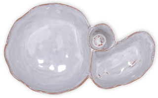 Thumbnail 2: Creative Coop Creative Co-Op Stoneware Dish with 3 Sections 