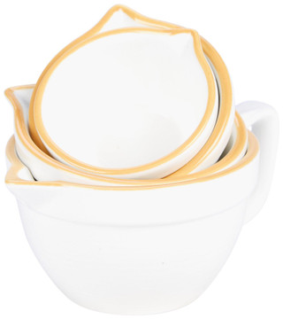 Thumbnail 3: PD HOME PD Home 4 Pk Stoneware Measuring Cups 