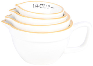 Thumbnail 4: PD HOME PD Home 4 Pk Stoneware Measuring Cups 