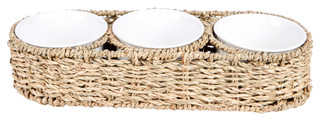 Thumbnail 1: Creative Coop Creative Coop 4 Pc Ceramic Bowl Set 