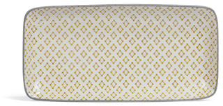 Thumbnail 2: Creative Coop Creative Coop 12x6 Hand Stamped Stoneware Platter 