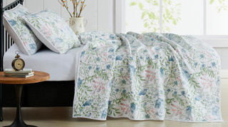 Thumbnail 6: Cottage Classics Cottage Classics Field Floral Quilt Set 