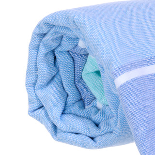 Thumbnail 4: Coastal Home Coastal Home 38x64 Fouta Stripe Beach Towel 