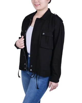 Thumbnail 3: NY COLLECTION NY Collection Petite Long Sleeve Twill Jacket 