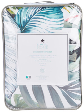 Thumbnail 8: Coastal Home Coastal Home 3 pc Birds of Paradise Comforter Set 