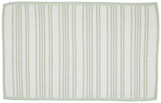 Thumbnail 1: RACHEL ASHWELL Rachel Ashwell 21x34 Stripe Knitted Bath Rug 