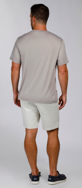Thumbnail 5: REEL LEGENDS Reel Legends Mens Biscayne Bamboo Solid Short Sleeve Top 