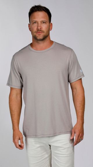 Thumbnail 1: REEL LEGENDS Reel Legends Mens Biscayne Bamboo Solid Short Sleeve Top 