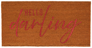 Thumbnail 1: MDESIGN MDESIGN 20x40 Hello Darling Coir Door Mat 