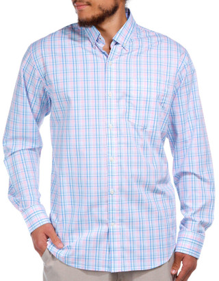 Thumbnail 1: IZOD IZOD Men's Buttoned Plaid Long Sleeve Shirt 