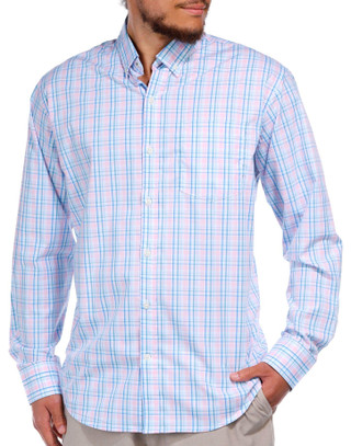 Thumbnail 3: IZOD IZOD Men's Buttoned Plaid Long Sleeve Shirt 