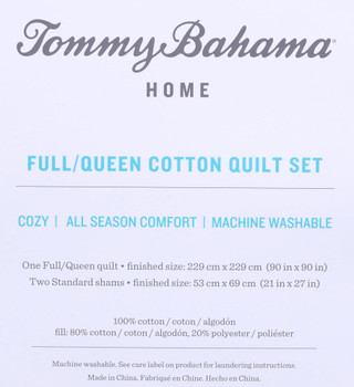 Thumbnail 5: Tommy Bahama Tommy Bahama Reversible Ikat Tropics Quilt Set 