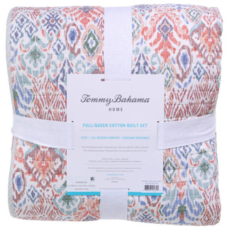 Thumbnail 6: Tommy Bahama Tommy Bahama Reversible Ikat Tropics Quilt Set 