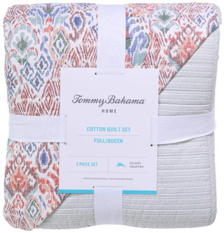 Thumbnail 1: Tommy Bahama Tommy Bahama Reversible Ikat Tropics Quilt Set 