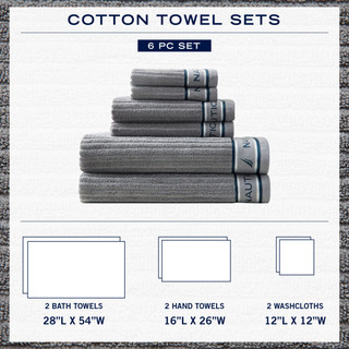 Thumbnail 10: Nautica Nautica 6 Pc. Nautica Signature Towel Set 