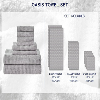 Thumbnail 7: Nautica Nautica 8 Pc. Oasis Solid Towel Set 