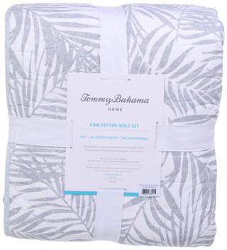 Thumbnail 7: Tommy Bahama Tommy Bahama Reversible Palmday Quilt Set 
