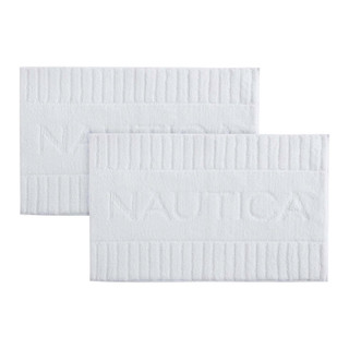 Thumbnail 4: Nautica Nautica 2 Pc Nautica Logo Bath Rug Set 