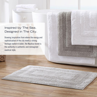 Thumbnail 9: Nautica Nautica 2 Pc Micellar Solid Reversible Bath Rug 
