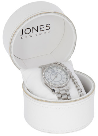 Thumbnail 1: JONES NEW YORK Jones New York Womens 3-Piece Boxed Watch Set 