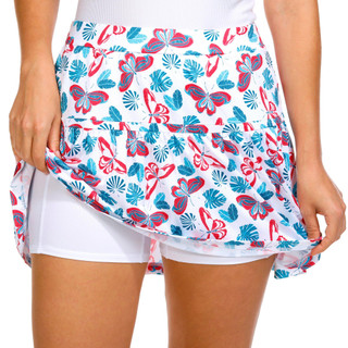 Thumbnail 3: PGA TOUR PGA Tour Womens Active Butterfly Flounce Skort 