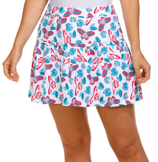 Thumbnail 1: PGA TOUR PGA Tour Womens Active Butterfly Flounce Skort 