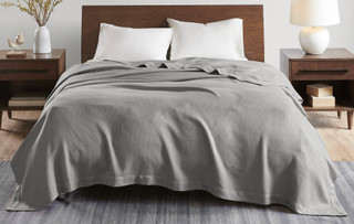 Thumbnail 5: Madison Park Madison Park Solid Egyptian Cotton Blanket 