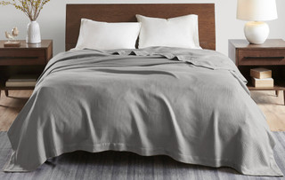 Thumbnail 5: Madison Park Madison Park Solid Egyptian Cotton Blanket 
