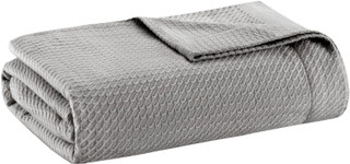 Thumbnail 2: Madison Park Madison Park Solid Egyptian Cotton Blanket 