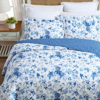 Thumbnail 9: Laura Ashley Laura Ashley Breezy Floral Reversible Quilt Set 