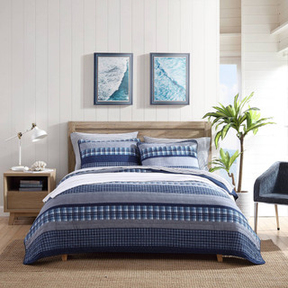 Thumbnail 6: Nautica Nautica Addison Reversible Cotton Quilt Set 