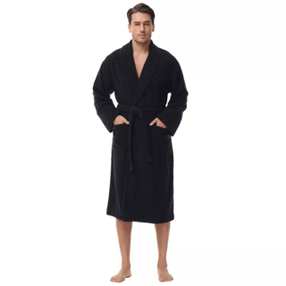 Thumbnail 1: Ink + Ivy INK + IVY Mens Solid Cotton Robe 