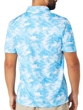 Thumbnail 2: Guy Harvey Guy Harvey Men's Urban Palms Polo Shirt 