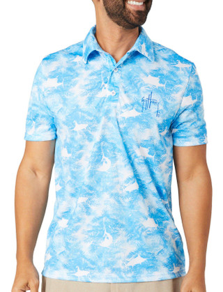 Thumbnail 1: Guy Harvey Guy Harvey Men's Urban Palms Polo Shirt 